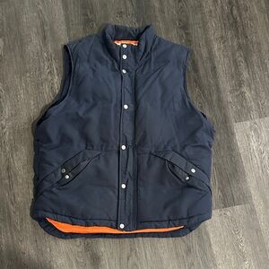 St. John's Bay Navy and Orange Vest